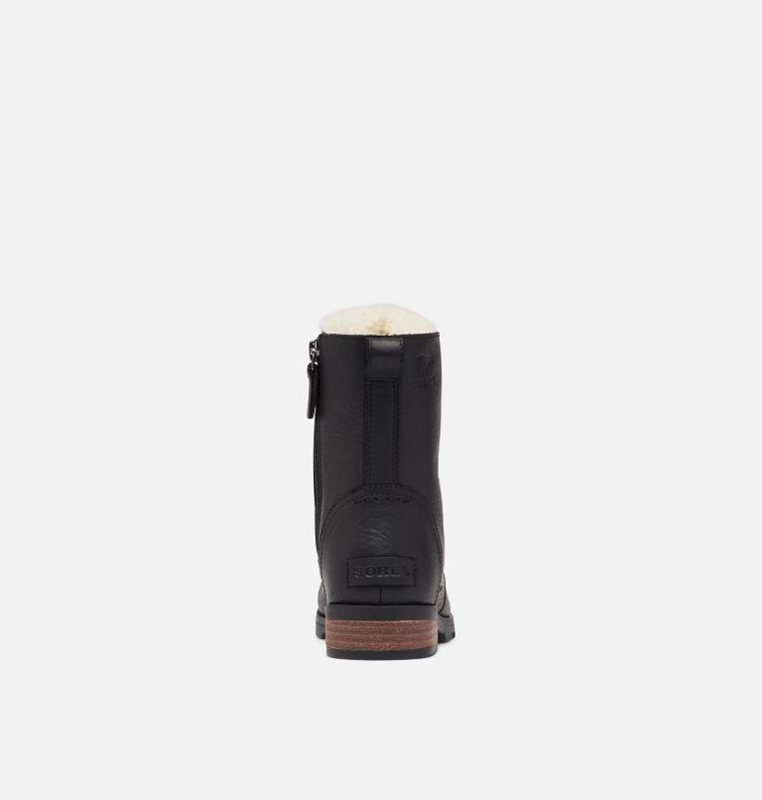 Sorel Dam Snörstövlar Svarta - Emelie™ Short Cozy Mid - VNL-650713